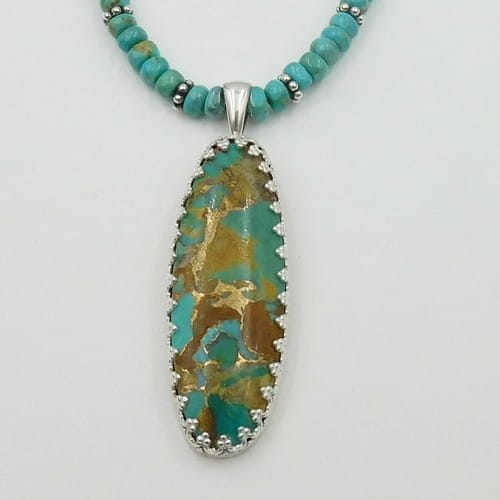 DKC-1097 Necklace Kingman TQ $180 at Hunter Wolff Gallery