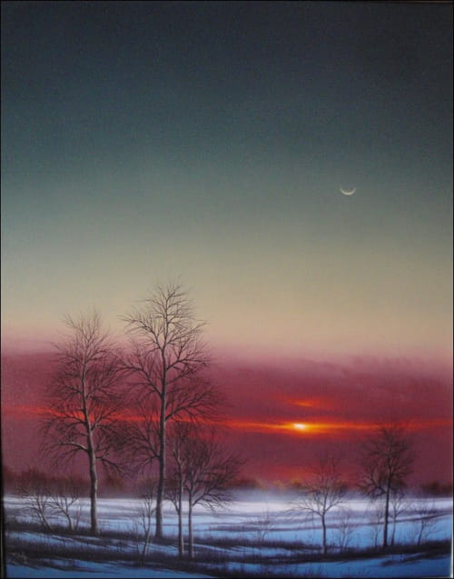 Winter Dusk at Hunter Wolff Gallery