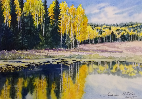 Double the Aspen 7.5x10.5 $450 at Hunter Wolff Gallery