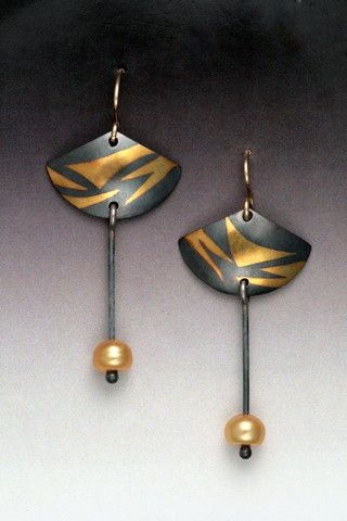 MB-E358 Earrings Asian Tiger $224 at Hunter Wolff Gallery