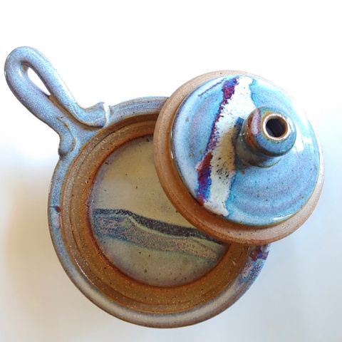 Egg Poacher Blue at Hunter Wolff Gallery