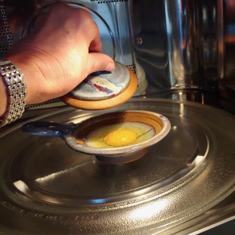 Egg Poacher Blue at Hunter Wolff Gallery