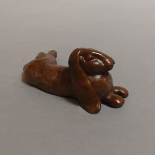 FL107 Bunny Bronze 1.5x4.25x2.25  $110 at Hunter Wolff Gallery