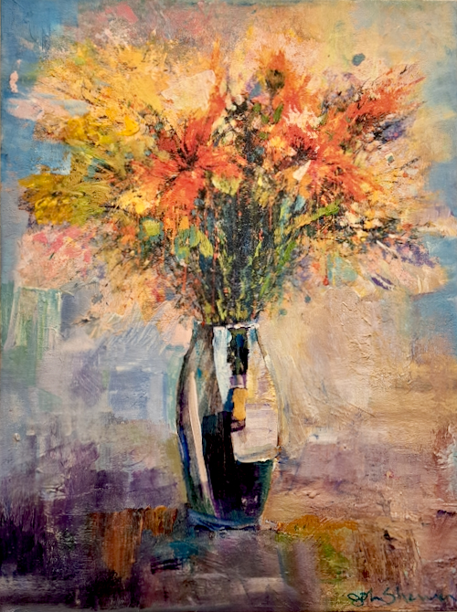 Click to view detail for Flourish 24x18 $850