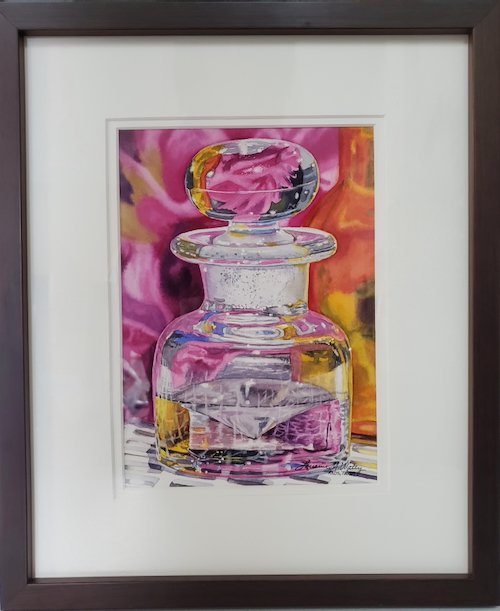 Click to view detail for Flowery Inkwell 10 x 7 $490