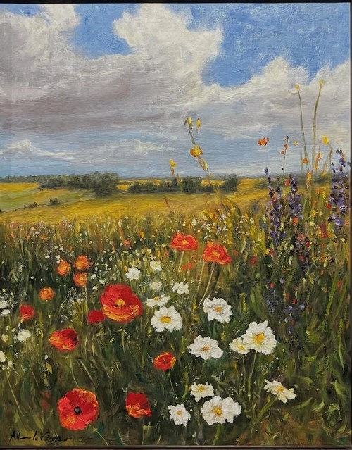 Flowery Meadow 20x16 $1000 at Hunter Wolff Gallery