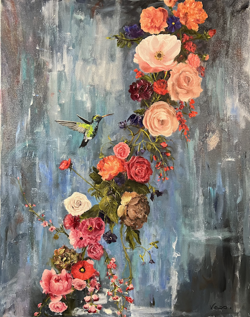 Click to view detail for Glimmer 22x28 $1800