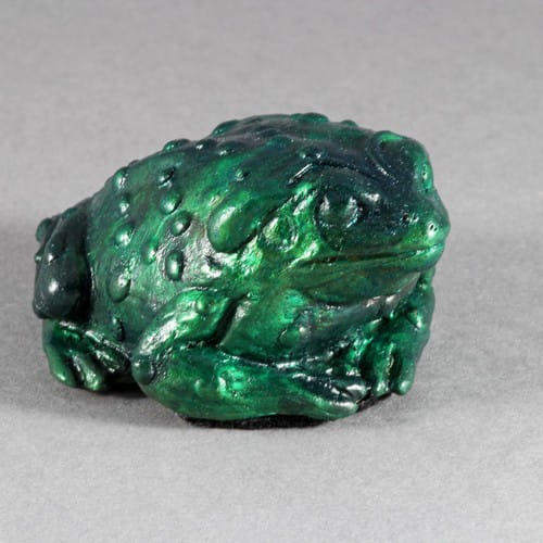 FL105 Toad Green  1.75x3.75x3  $300 at Hunter Wolff Gallery