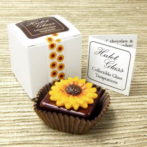 Click to view detail for HG-196 Sunflower on Chocolate $52