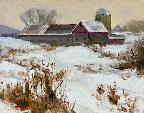 Heartland In Winter 8x10 $400 at Hunter Wolff Gallery