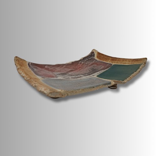 #250517 Footed Platter, Multi-Color $42 at Hunter Wolff Gallery