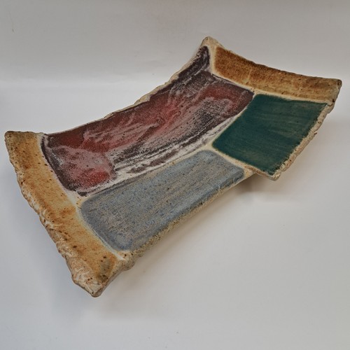 #250517 Footed Platter, Multi-Color $42 at Hunter Wolff Gallery