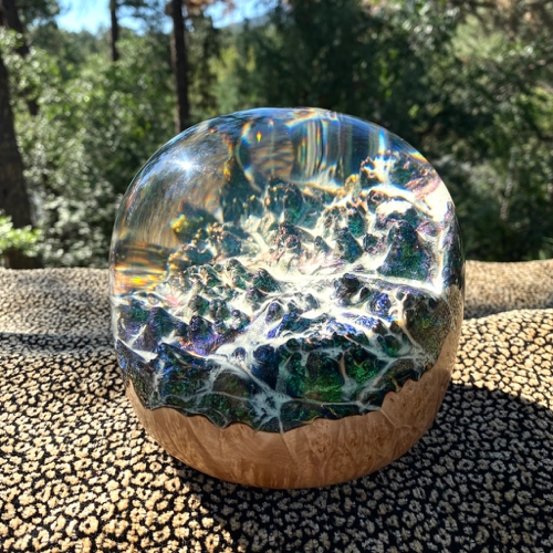SH193  The Rockies Maple/ Clear $400 at Hunter Wolff Gallery