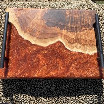 SH202 Charcuterie Board, Ambrosia Maple $200 at Hunter Wolff Gallery