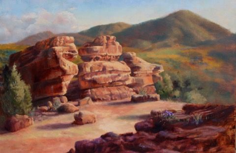 Garden of the Gods Arches 24x36 at Hunter Wolff Gallery
