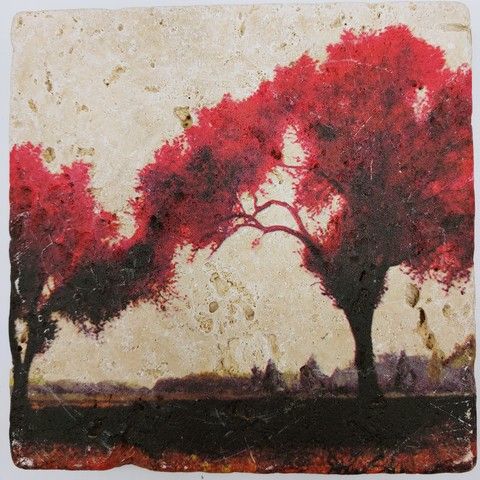 JS019 Coaster Branching Out 6x6 $38 at Hunter Wolff Gallery