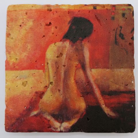 JS002 Coaster Kneeling 4x4 $26 at Hunter Wolff Gallery