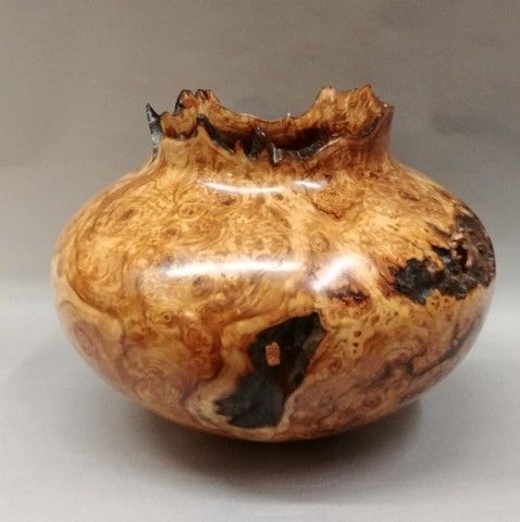 JW-154 Aspen Burl Vessel at Hunter Wolff Gallery