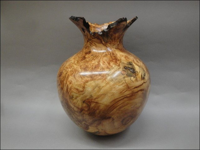 JW-085 Aspen Burl Vessel at Hunter Wolff Gallery