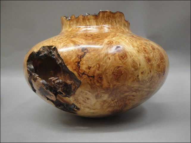 Click to view detail for JW-088 Aspen Burl Vessel