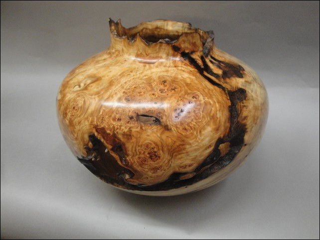 JW-090 Aspen Burl Vessel at Hunter Wolff Gallery