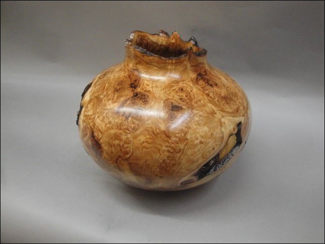 JW-092 Aspen Burl Vessel at Hunter Wolff Gallery