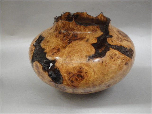 JW-094 Aspen Burl Vessel at Hunter Wolff Gallery