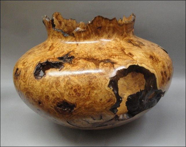 Click to view detail for JW-144 Aspen Burl Vessel