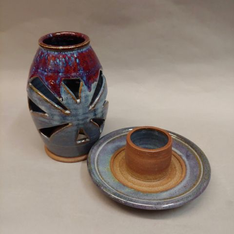 Lantern Style Candle Holder at Hunter Wolff Gallery