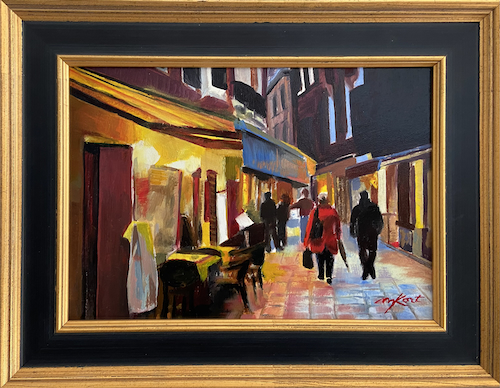 Latin Quarter 5x7 $225 at Hunter Wolff Gallery