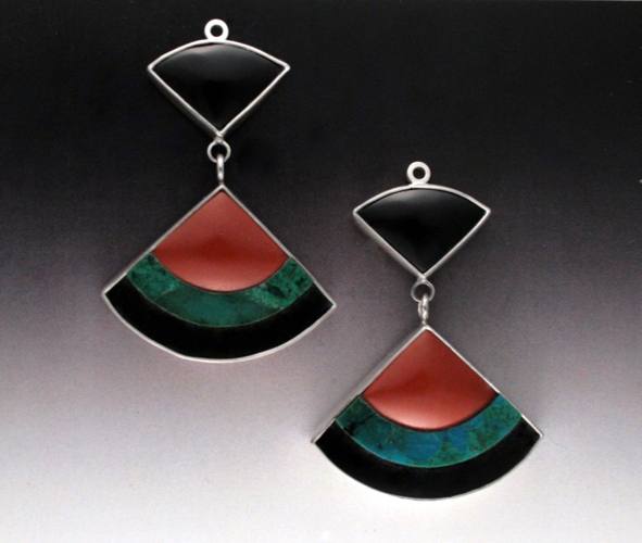 MB-E430 Earrings Salsa! $646 at Hunter Wolff Gallery