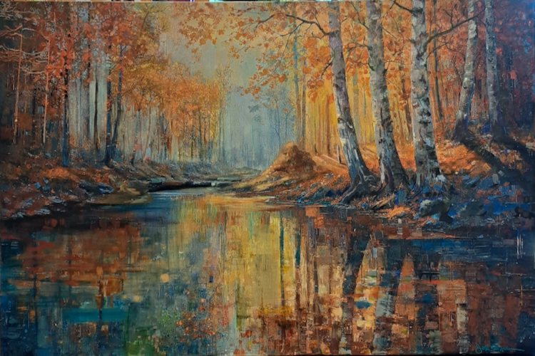 Click to view detail for Memory of Fall 40x60 $4600