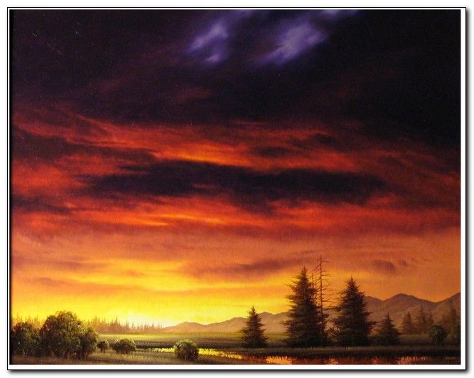 Click to view detail for Mountain Sunset