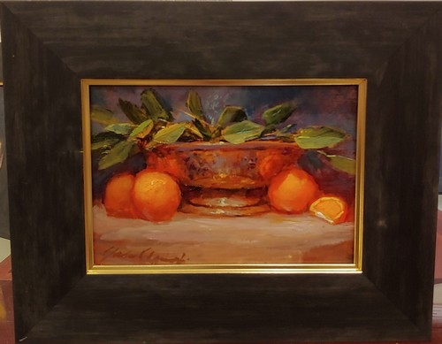 Oranges & Greens 5x7 $195 at Hunter Wolff Gallery