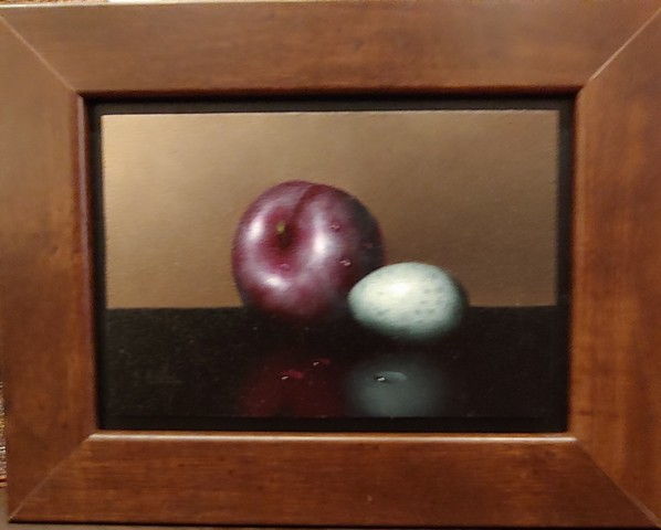 Plum & Partridge Egg 4x6 $500 at Hunter Wolff Gallery