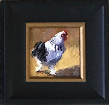 Poultry In Motion 4x4 $190 at Hunter Wolff Gallery