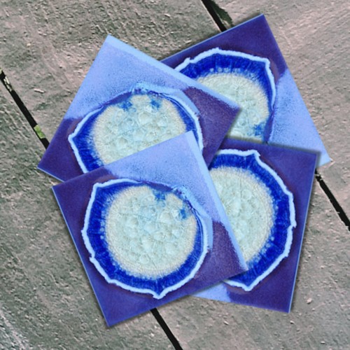 Click to view detail for KB-660 Coaster Set of 4 Purple Haze $45