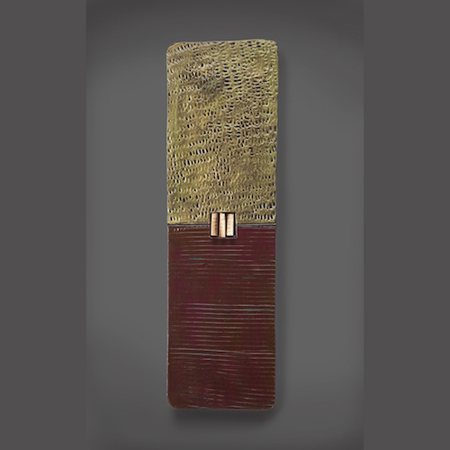 RC-008 Ceramic Wall Sculpture Zen Rectangle $155 at Hunter Wolff Gallery