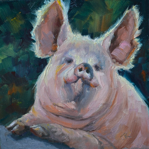 Radiant 6x6 $290 at Hunter Wolff Gallery