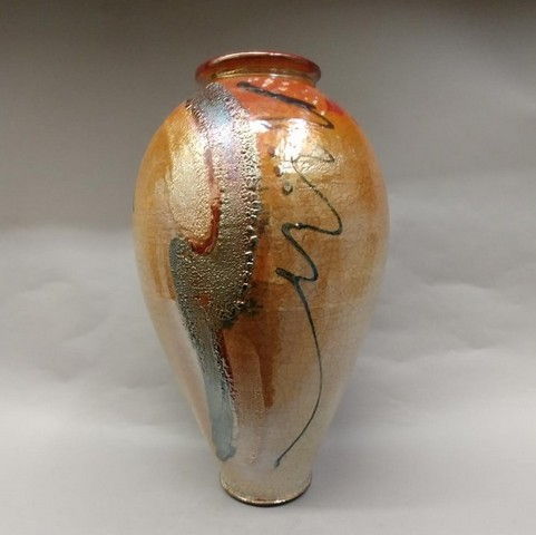 Raku 3X Fired 16x8 at Hunter Wolff Gallery