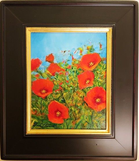 Red Poppies 10x8   $400 at Hunter Wolff Gallery
