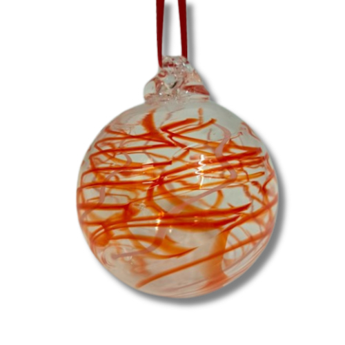 Click to view detail for DB-923 Ornament - Red & White Cane $37