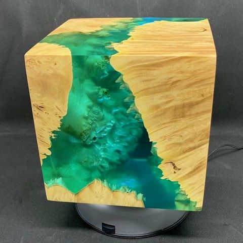 SH035 Cube 5.5 - Aqua at Hunter Wolff Gallery