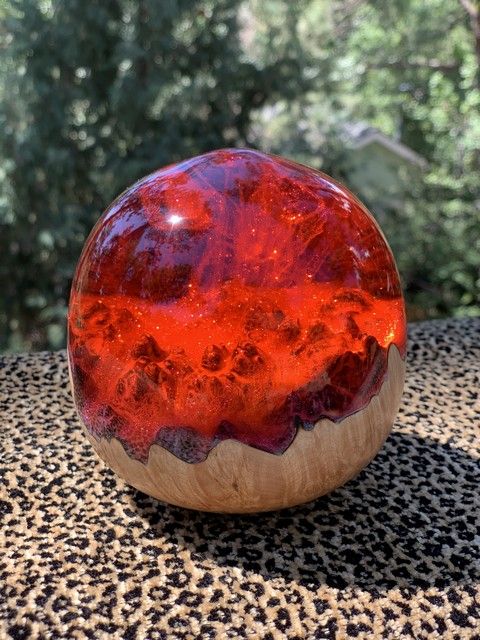 SH120 Red Fire Storm 4 at Hunter Wolff Gallery