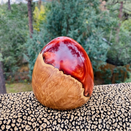 SH195 Teardrop Resin/Maple Copper $200 at Hunter Wolff Gallery