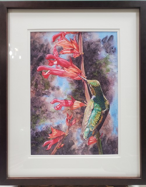 Click to view detail for Salvia Sipping 14x10 $1200