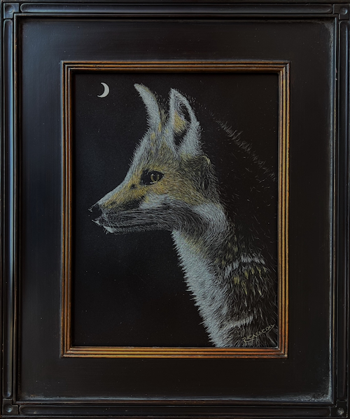Click to view detail for Something Is Moving 12x9 $420