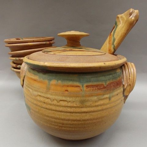 Soup Tureen Set with Bowls at Hunter Wolff Gallery