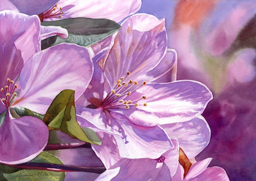 Spring Blossoms 10 x 14 $980 at Hunter Wolff Gallery