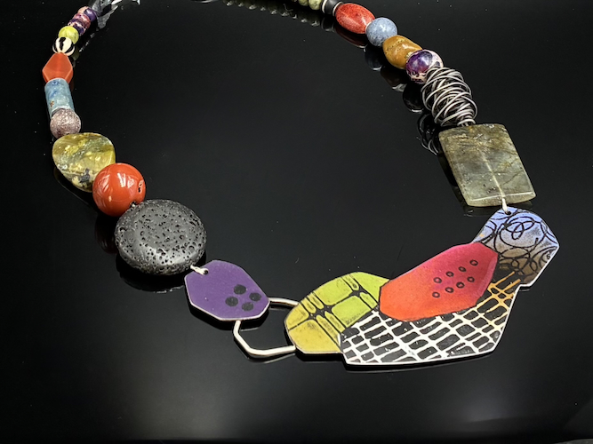 Click to view detail for TC-128 Necklace, Multi Boulder and Stone $445